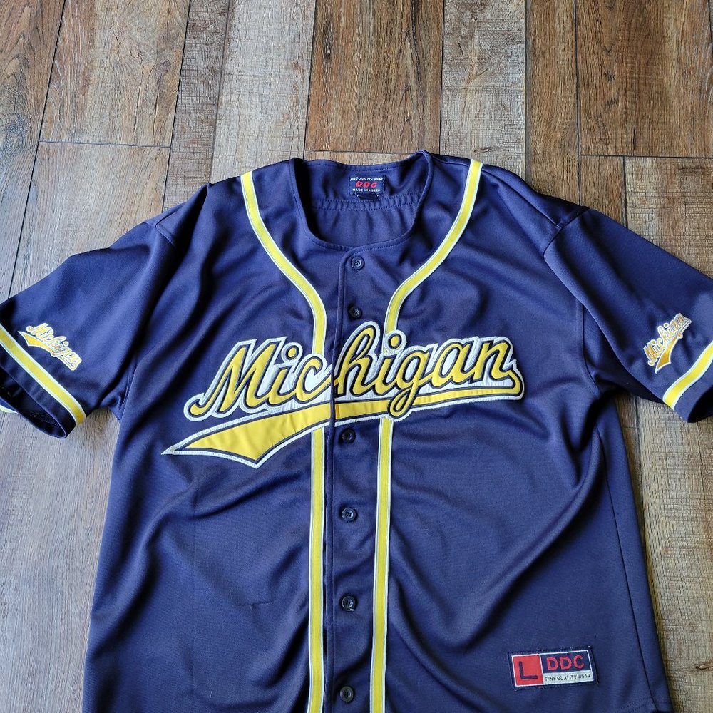 Vintage University of Michigan Baseball Jersey